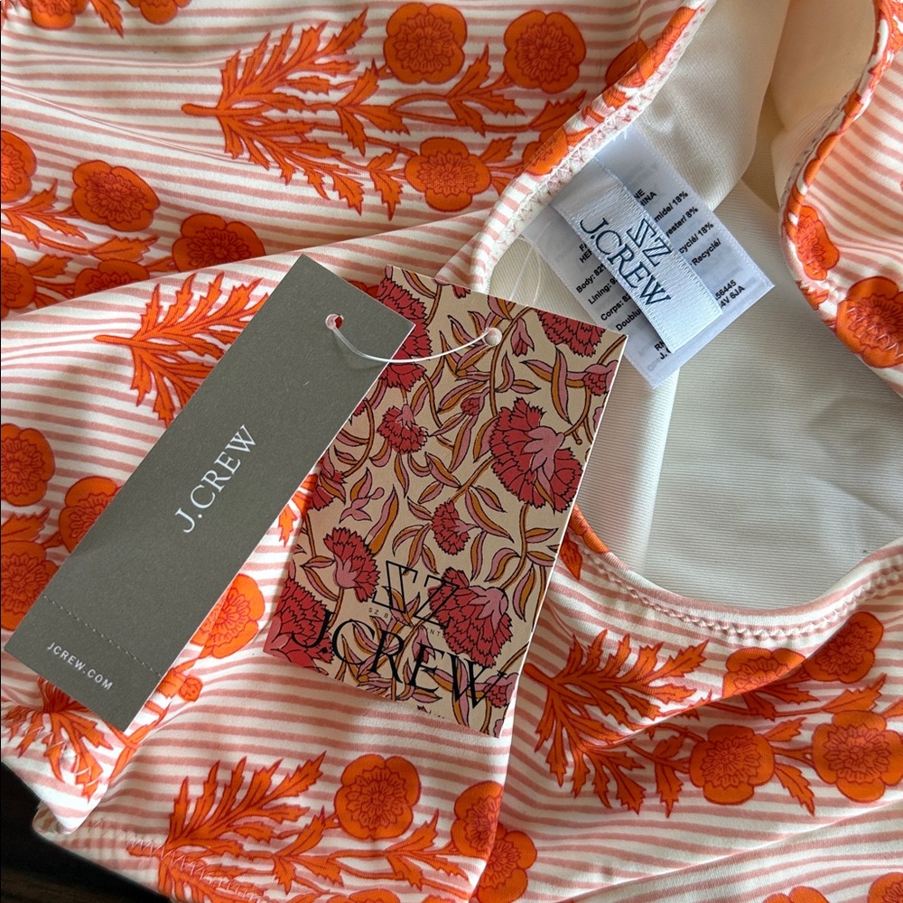 NWT J.Crew scoopneck one-piece Indian Block Print - Picture 7 of 8